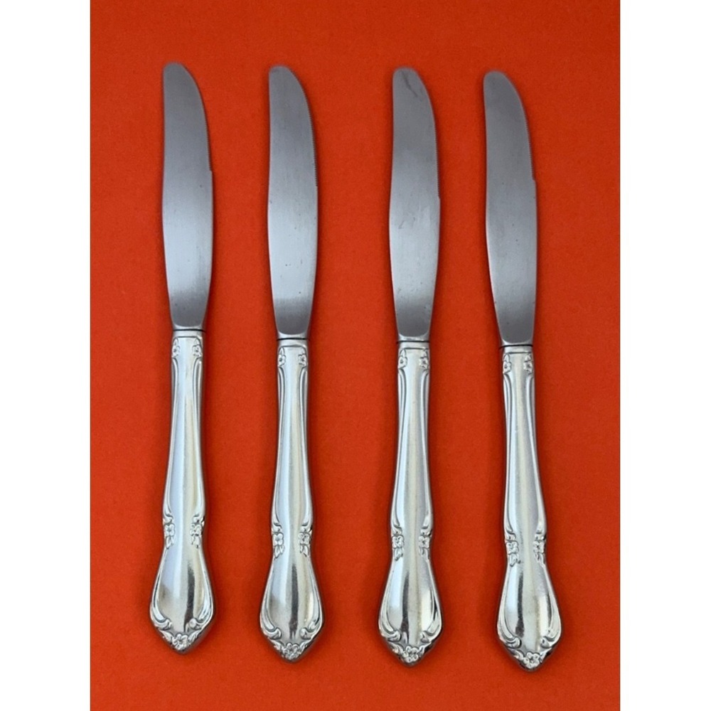 Oneida CELEBRITY Dinner Knife (4) Stainless Steel Glossy Hollow 8.5" Replacement